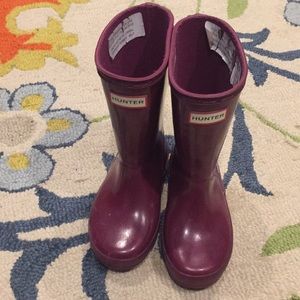 Girls hunter rain boots